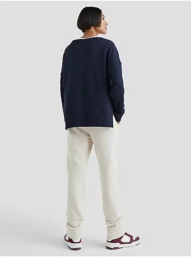 Actual product image Tommy Hilfiger Ladies O-nk Sweatshirt by Reg Sweater, Desert Sky, S (S)
