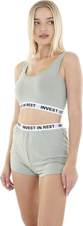 Brave Soul Invest In Rest Schlafanzug kurz geschnitten (S)