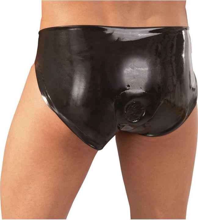 Actual product image LateX Toys Panties with anal dildo (M, L)