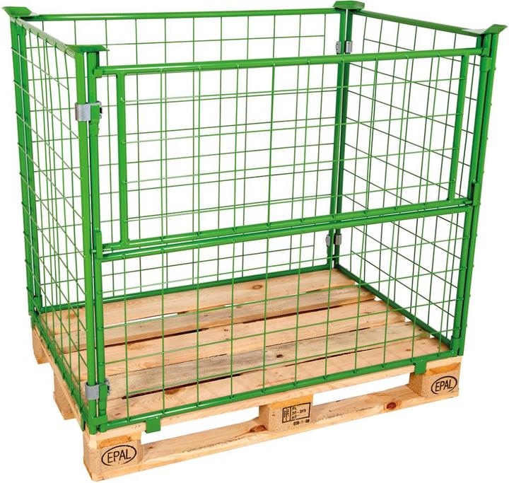 Produktbild NoName Gitteraufsatzrahmen 1200 x 800 x 1200 mm RAL 6017 Masche 10 x 10 mm