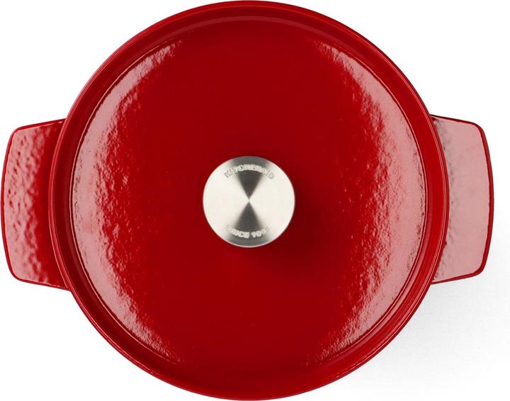 Actual product image KitchenAid braadpan 22cm - gemailleerd gietijzer - keizer rood - rond (26 cm, Casserole + Stewpot, Cast iron)