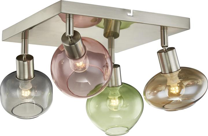 Actual product image Nino Leuchten Ceiling lamp 4-light square Rento (E14)