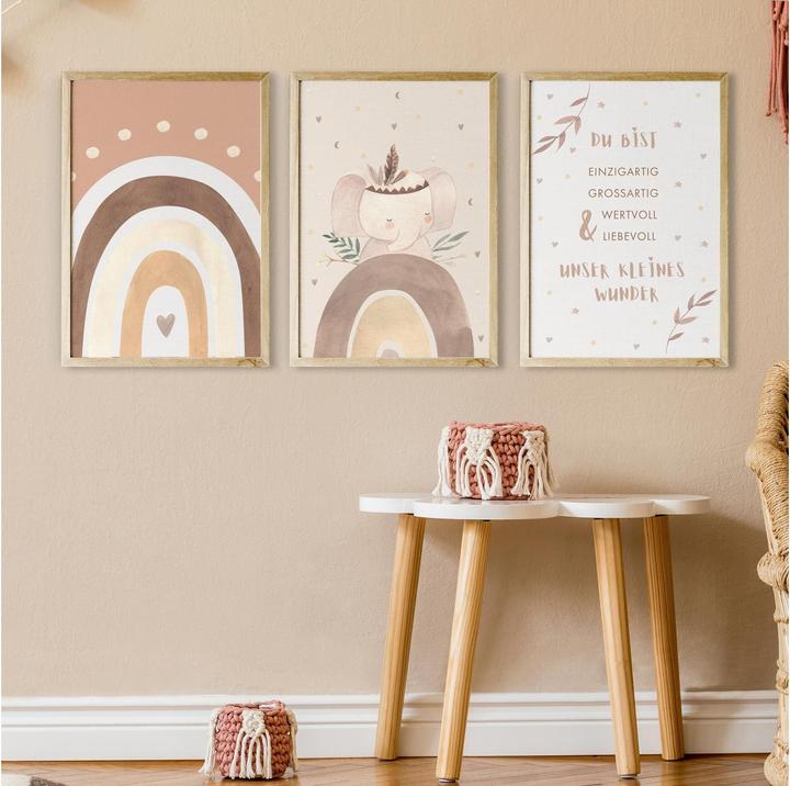 Immagine prodotto Eulentaler Set di poster elefante 3 pezzi.