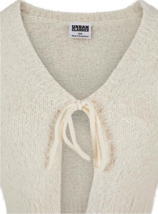 Actual product image Urban Classics Ladies Tied Cropped Feather Cardigan - 117653 (4XL)