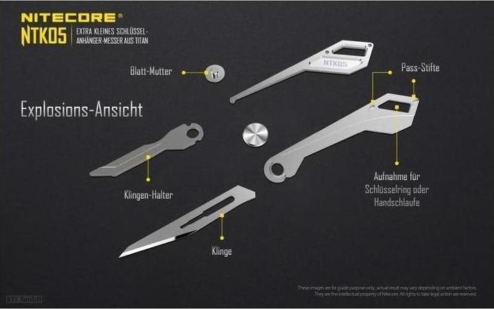 Produktbild Nitecore Titan Knife NTK05 (4.20 cm)