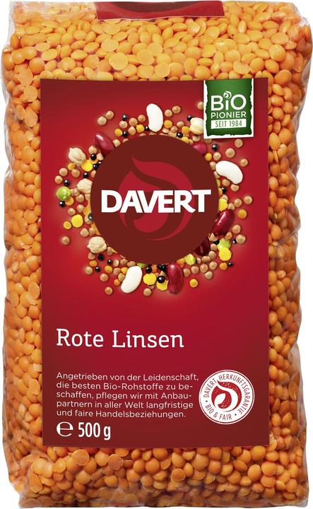 Produktbild Davert Rote Linsen (500 g)