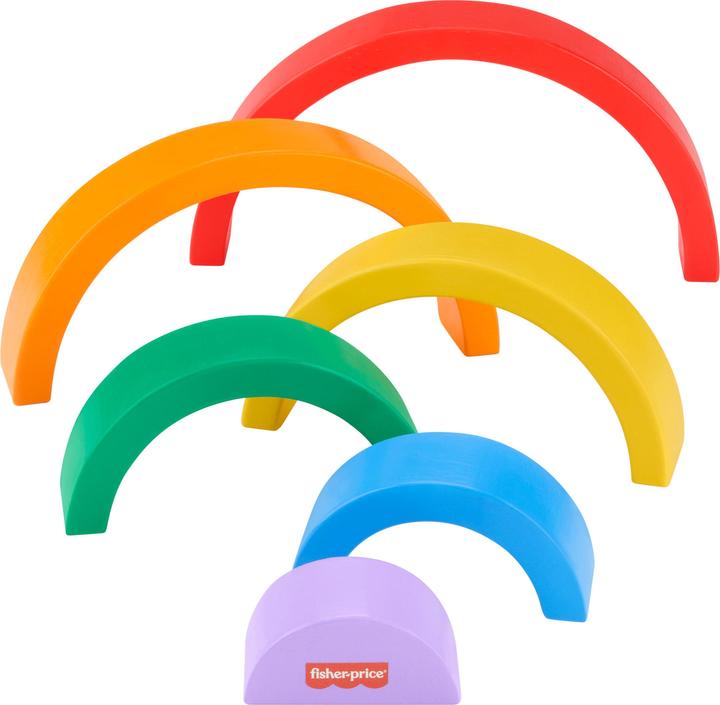 Actual product image Fisher-Price Stackable wooden rainbow