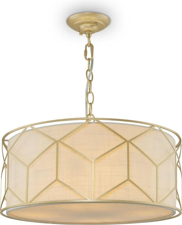 Produktbild Maytoni Messina Pendelleuchte, Hängeleuchte 4x E27 Gold Weiss Stoff (E27)