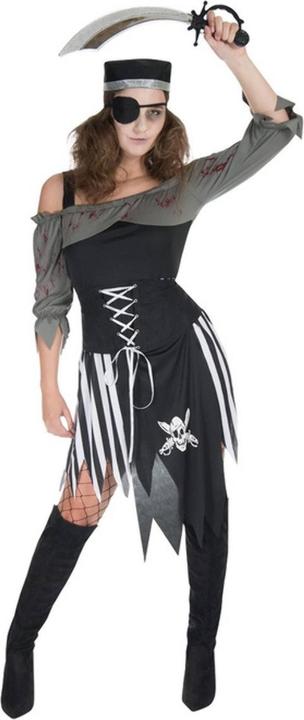 Actual product image Smiffys Womens/Ladies Zombie Pirate Costume Set (XS)