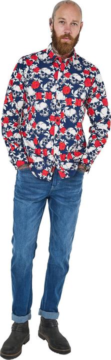Actual product image Joe Browns Rose Skull Print Long Sleeve Shirt (S)