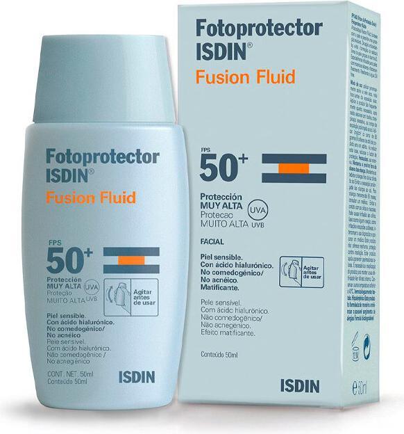 Actual product image Isdin Fotoprotector Fusion Fluid Spf50 50ml (Sun cream face, SPF 50, 50 ml)