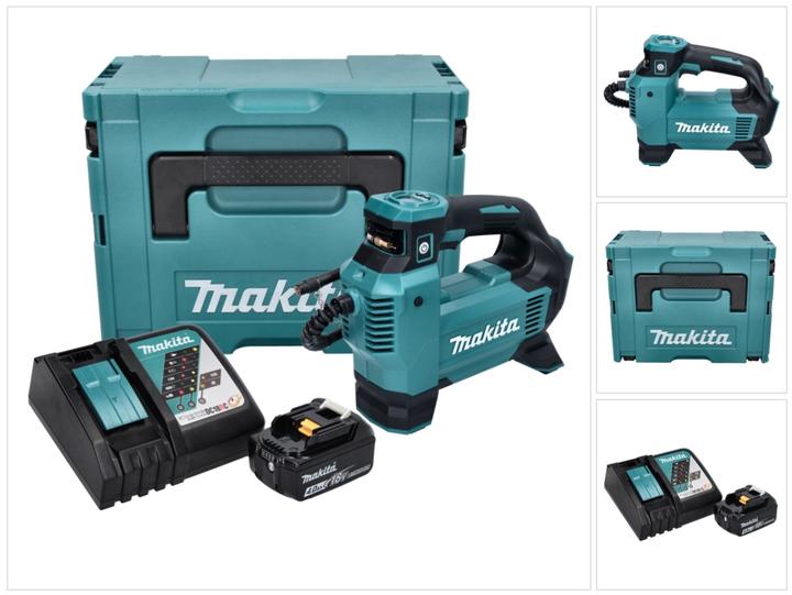 Produktbild Makita DMP 181 RM1J Akku Kompressor 18 V 11,1 bar + 1x Akku 4,0 Ah + Ladegerät + Makpac (11.10 Bar)