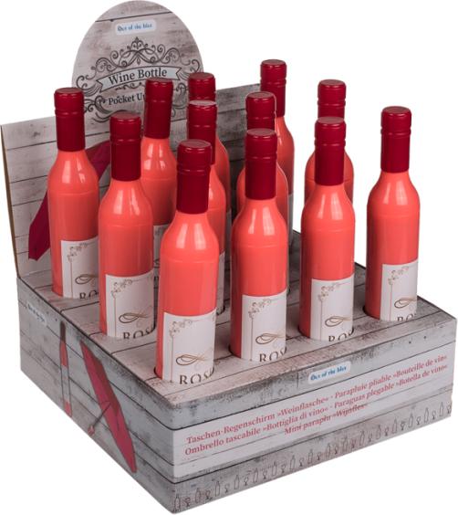 Produktbild Out of the blue Taschenschirm Weinflasche