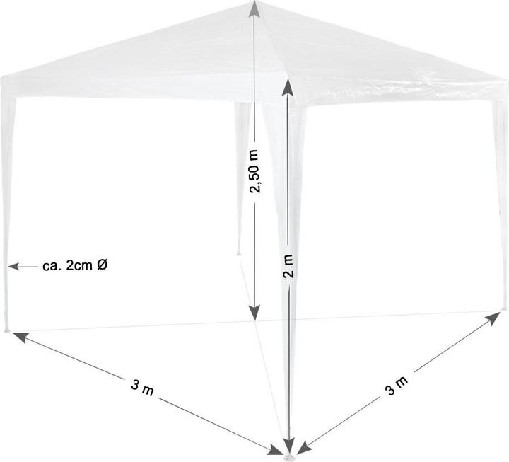 Actual product image tectake Baraban (300 cm, 300 cm)