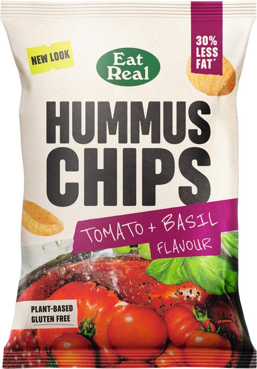Actual product image Eat Real ER Hummus Chips Tomato Basil 110g (110 g)
