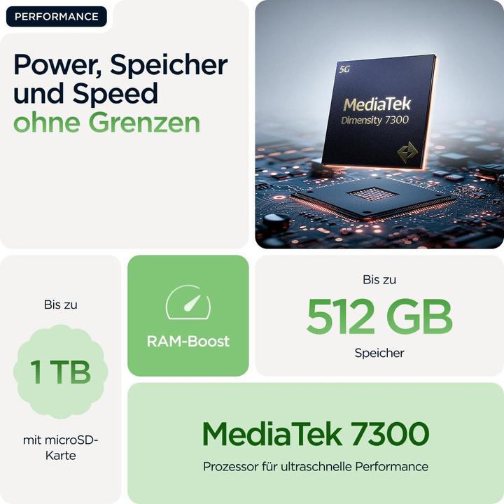 Productafbeelding Motorola Rand 60 (512 GB, Pantone klaver, 6.67", Dubbele SIM, 50 Mpx, 5G)