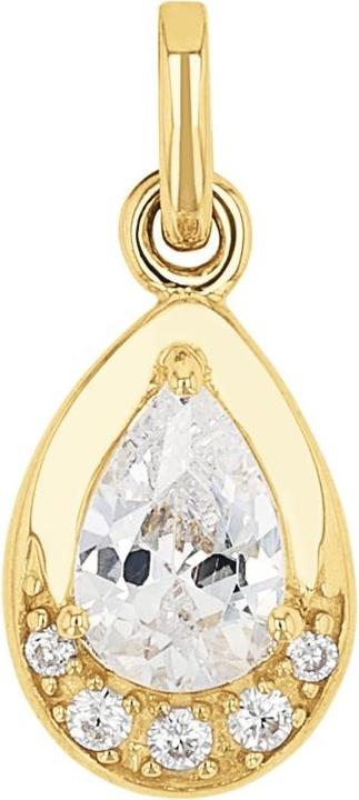Amor Anhänger für Damen, Gold 375, Zirkonia synth. (Gold 375, 9 ct)