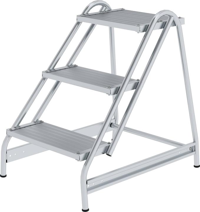Image du produit Munk Échelon de travail accessible d'un côté Aluminium strié 3 marches (Échafaudages, 76.70 cm)