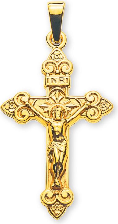 Wassner AnhÃ¤nger Kreuz mit Christus Gelbgold 18K (Gold 750)