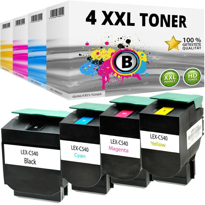 Immagine prodotto Druckfuxx 4x XL Toner für LEXMARK C540 C540N C543DN C544DN C544DTN C544DW C544N