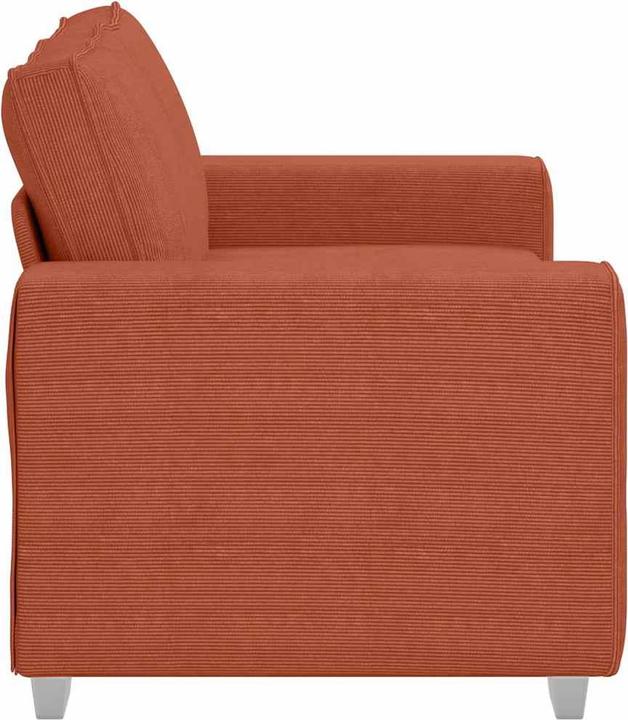 Produktbild VidaXL Zweisitzer-Sofa Rot Orange 120 cm Cordstoff (2-Sitzer)