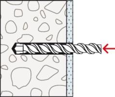 Actual product image Fischer Nylon plug-in dowel R 88536 (25 pcs.)