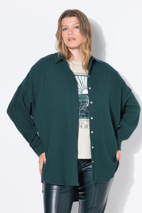 Produktbild Studio Untold Musselin Bluse, oversized, Hemdkragen, Langarm (42, 44)