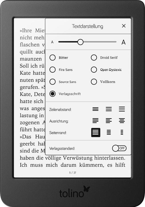 Immagine prodotto tolino pagina 2 (6", 8 GB, Nero)