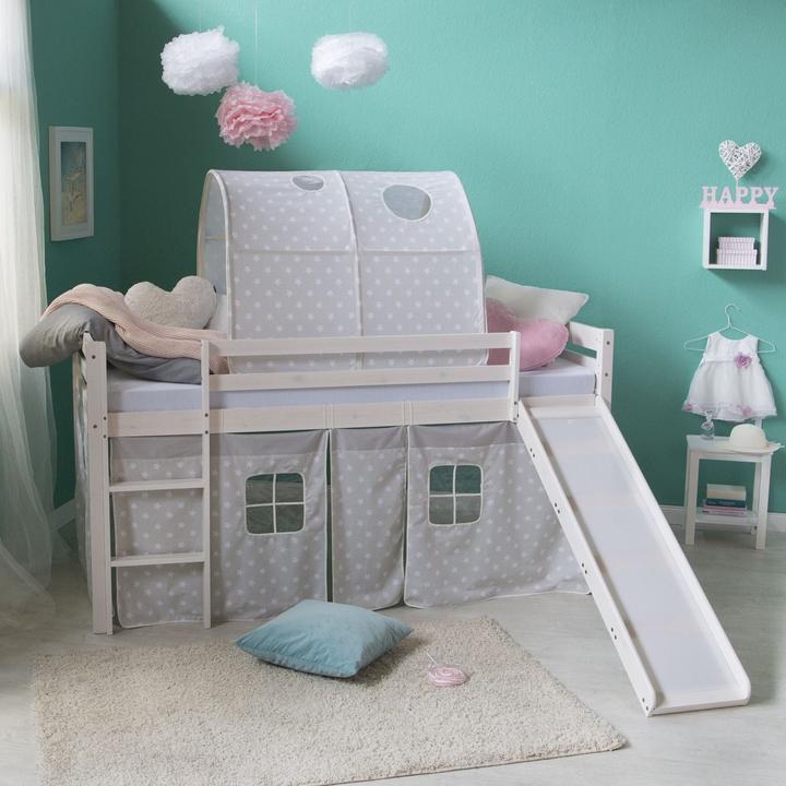 Actual product image Floki24 Tunnel for bunk beds Bed tent Bed canopy Play tunnel Cave Cot - grey