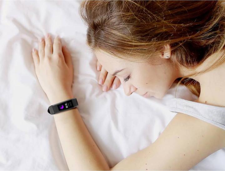 Actual product image Technaxx TX-HR7 Fitness Tracker With Integrated Pulse Function Uni Black (20 mm)