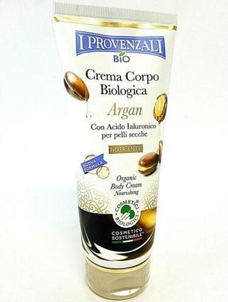 I Provenzali Bio Körpercreme für trockene Haut mit Argan 200ml (Körpercreme, 200 ml)