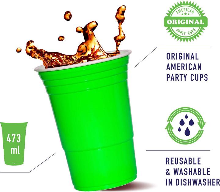 Produktbild Dyspo Party Trinkbecher American Blue Cups
