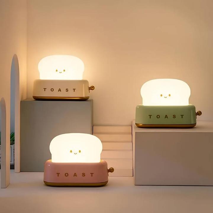 Immagine prodotto PhoneLook Lampada da tavolo a LED a forma di simpatico tostapane Luce notturna per bambini USB-C