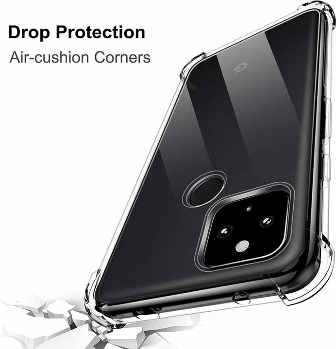 Produktbild Screenguard Google Pixel 4a Hülle Crystal Soft Airbag Bumper (Google Pixel 4a)