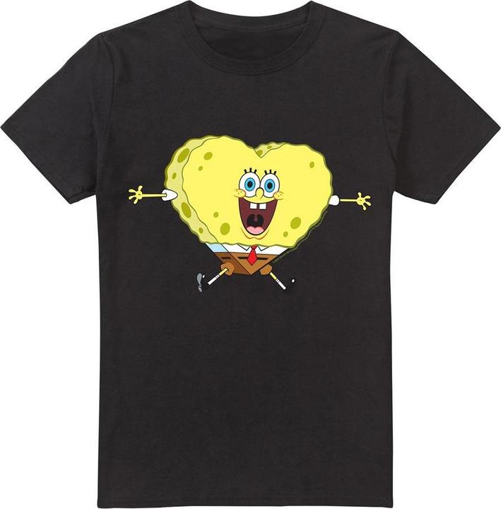Spongebob Squarepants HeartShaped TShirt Valentinstag (XL)