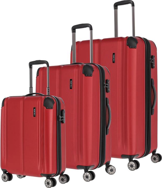 Travelite City 4-Rollen Kofferset 3tlg. (250 l, XL (ab 115l))