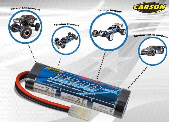 Produktbild Carson Akku Racing Pack 7,2V 3200mAh NiMH (7.20 V, 3200 mAh)