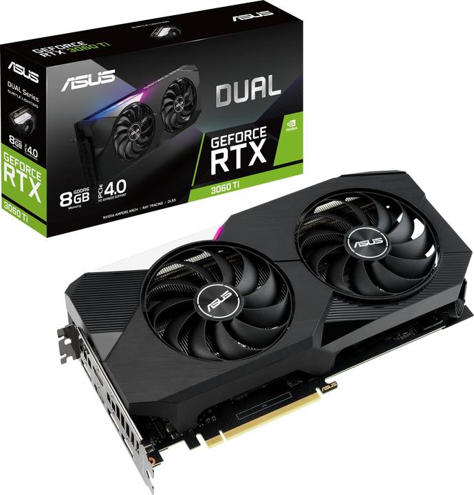 Actual product image ASUS GeForce DUAL RTX 3060 Ti 8G (8 GB)