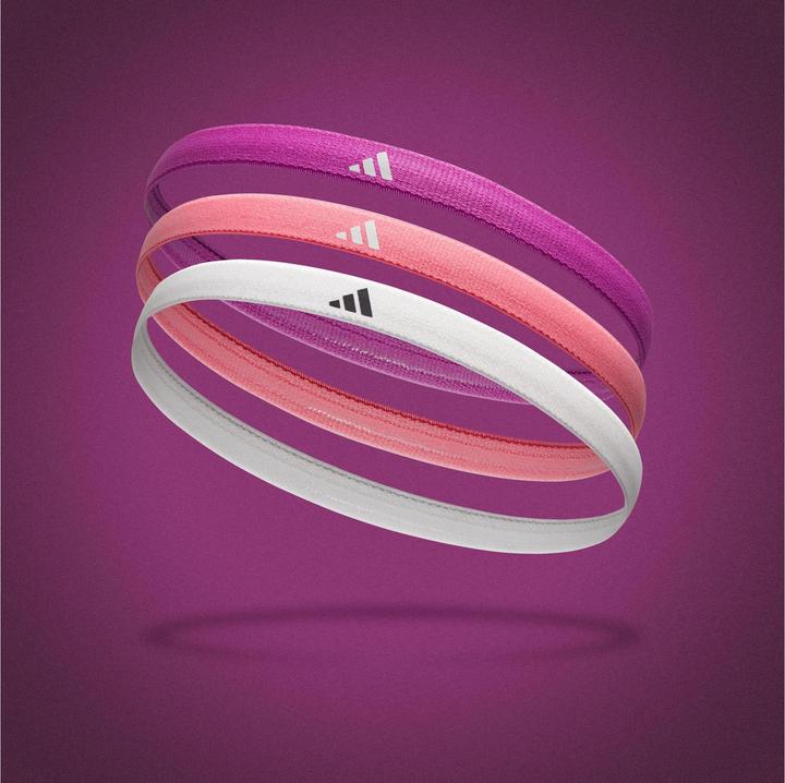 Actual product image adidas Hairbands Lila/Pink/Weiss