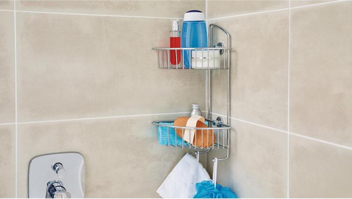 Image du produit tesa DRAAD Panier de douche avec solution adhésive sans perçage