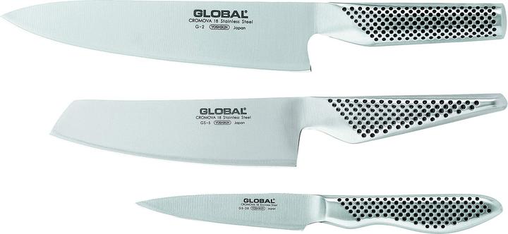 Global GS-2538 Messerset 3 teilig, G-2, GS-5 und GS-38 (20 cm)