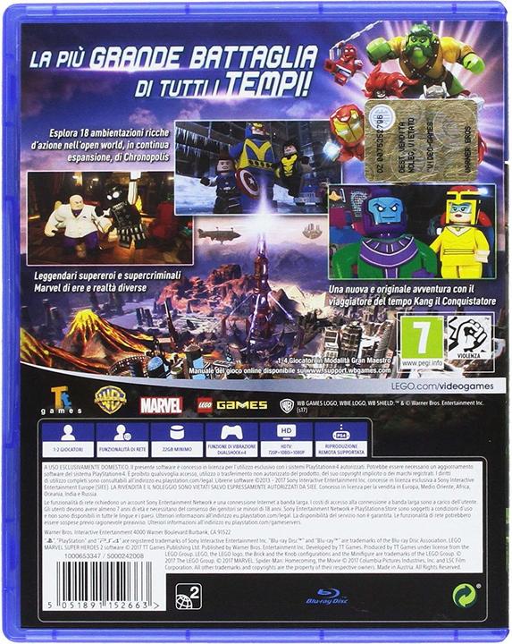 Produktbild WB Lego Marvel Super Heroes 2 (PS4, IT)