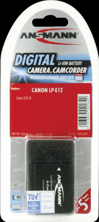 Image du produit Ansmann A-Can LP-E12 (Batterie de l'appareil photo)