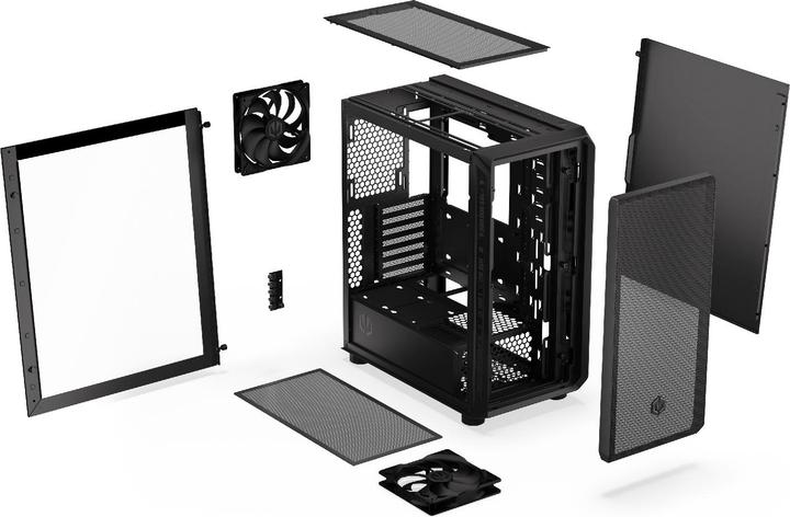 Produktbild Endorfy ARX 500 Core (schwarz, Tempered Glass) (mATX, ATX, Mini-ITX)