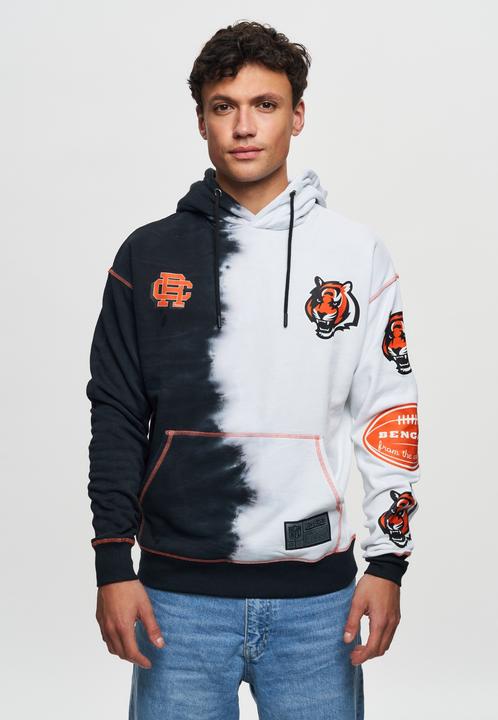 Immagine prodotto Recovered Felpa con cappuccio in pile Re:covered - INK DYE Cincinnati Bengals (L)