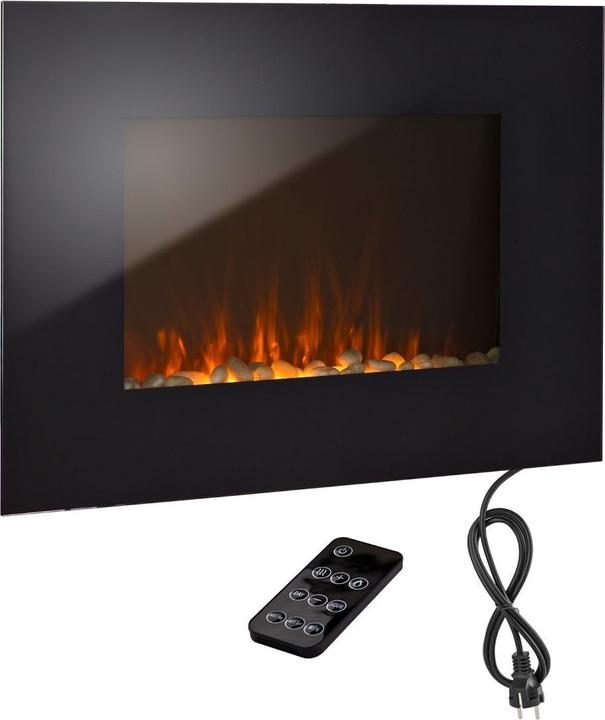 Immagine prodotto Dema Wandkamin Elektrokamin Kamin elektrisch mit Heizung und Fernbedienung 1800 W