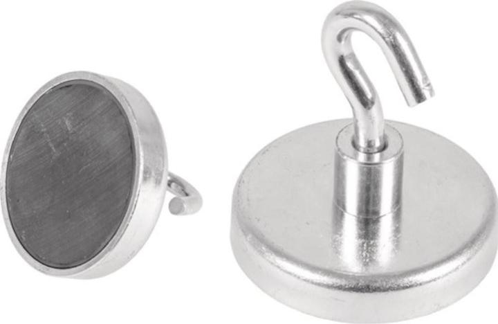 Produktbild HP Autozubehör Kraftmagnet Ø 47 mm verzinkt, mit Haken (5 x)