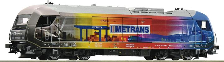 Actual product image Roco H0 Ro Diesel locomotive 761 102-3, Metrans (Ac) (Track IIG)