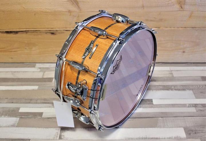Actual product image Tama Star Reserve Stave Ash 14x6.5 snaredrum, Amber Oiled Ash