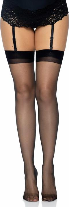 Image du produit Leg Avenue Bas jarretière avec couture (Taille unique)